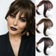 thumbnail image 4 of CANNATELLA 3D Bangs Peluca Sin Costuras Reemplazo Rubia Mujeres Falsas Flecos Clip En Cubierta Pelo Blanco Toupee Natural Aumentar El Volumen Del Cabello Flequillo Recto, 4 of 4
