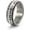 Retro Silver, variant on Viking Runes Fidget Spinner Ring for Men & Women – Adjustable Stainless Steel Anxiety Relief Spinner Ring, Black/Gold/Retro Silver