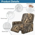 thumbnail image 5 of FUIALDOLG 4-Pieces Recliner Sofa Covers Brown Hunting Camo Pattern Stretch Reclining Couch Covers for Reclining Chair Sofa Slipcovers Furniture Protector, 5 of 7