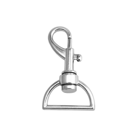 

Fenggtonqii Silvery 1 Inner Diameter Closed Angle D Ring Medium Gun Buckle Lobster Clasps Swivel Snap Hooks Pack of 10