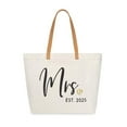 thumbnail image 2 of Mrs Bag Mrs Gifts 2025 Bride Gifts Bride Tote Bag Wedding Bridal Shower Bachelorette Party Honeymoon Large Travel Canvas Totes with Zipper, 2 of 9