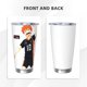 thumbnail image 3 of Vaso Haikyuu de 20 oz, taza de viaje para café con aislamiento al vacío de acero inoxidable, taza de café, taza de viaje con tapa, taza térmica para exteriores, 3 of 8