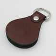 thumbnail image 3 of Enderezador de líder,Enderezador de líder de pesca con clips en anillo en D,Parche secador limpiador de línea de cuero con llavero,Líder de alambre cónico duradero Absorción de, 3 of 8