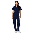 thumbnail image 4 of Adar Universal Unisex Scrub Set - Unisex V-Neck Scrub Top & Tapered Drawstring Scrub Pants, 4 of 7