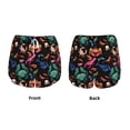 thumbnail image 3 of Rateoe Animals Under Water Printed 2 in 1 Women's Workout Shorts for Athletic Gym Running Shorts with Phone Pockets-Medium, 3 of 7