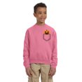 thumbnail image 2 of Awkward Styles Halloween Sweatshirt for Boys Girls Youth Angry Pumpkin Crewneck Tops for Kids Pocket Print, 2 of 5