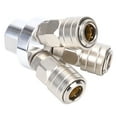 thumbnail image 2 of 3 Way Connector Connector, Anti-Aging Stainless Steel Plated Pearl Nickel Quick Connector, For 0~60°C 0~0.9Mpa, 2 of 8