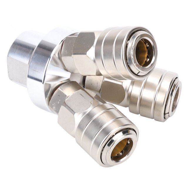 Anti-Aging Full Copper Core Quick Connector, Connector, For 0~0.9Mpa Pu Hose G1/4In 0~60°C
