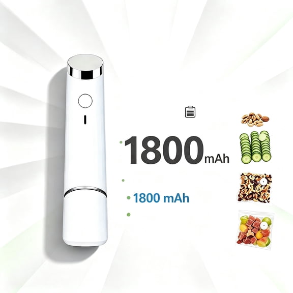 USB-charged handheld vacuum sealer, portable electric smart vacuum sealer, vacuum sealer with electric air pump for food storage, suitable for vacuum sealing and preserving food at home