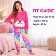 thumbnail image 6 of Sweet & Sassy Girls' Pajama Set - 2 Piece Velour Critter Sleep Shirt and Pajama Bottoms, 6 of 7