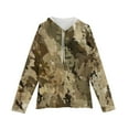 thumbnail image 6 of WTOBBY Men's Camo Print Hooded Sweatshirt, Loose Fit Casual Military Style Pullover for Outdoor Hunting, Durable Cotton Blend,Light Brown 3XL, 6 of 6