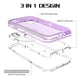 thumbnail image 4 of 3 IN1 For iPhone 15 14 11 12 13 Pro Max MINI XR XS X XSMAX SE 6 7 8 Plus Transparent Shockproof Armor Glossy Plain Phone Cover, 4 of 5