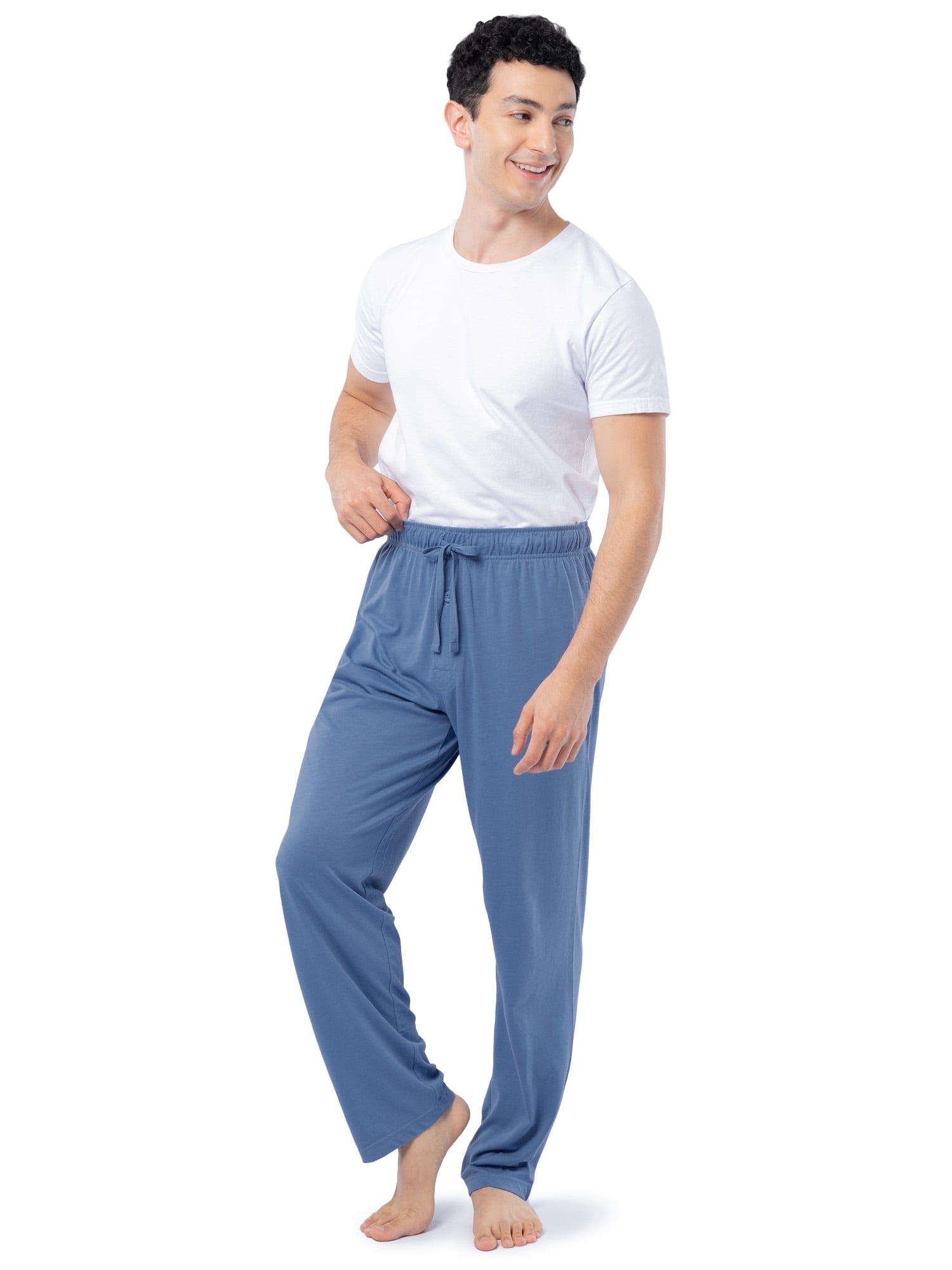 Fruit of the Loom Men's and Big Men's Jersey Knit Pajama Pants, Sizes S-6XL