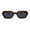 Tortoise Black, variant on Womens Mod Pentagon Shape Plastic Retro Sunglasses Shiny Black Smoke