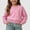 Pink, variant on Afuyipoi Girls 100% Cotton Soft Pullover Sweater Crew Neck Long Sleeve Knit Top for Kids Size 0-9Y Comfort Daily Wear Pink Size 2T