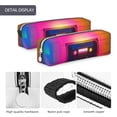thumbnail image 4 of Honeii Neon Cassette Tape Pattern Pencil Case, Pencil Pouch, Pencil Case Small, Pencil Pouch Aesthetic, PVC Pencil Pouch, Pencil Bag, Makeup Pouch, 4 of 7