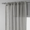 thumbnail image 2 of Paris Grey Solid Faux Linen Sheer Curtain (1 Panel), Paris Grey, 50W X 84L, 2 of 8