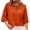Orange, variant on Half Sleeve Womens Knit Outfits Cropped Button Down Tops Oversized Lightweight Ribbed Knit Cardigan Sweaters