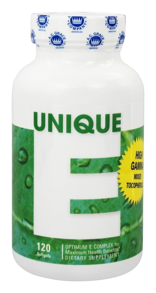 A.C. Grace Unique E Optimum Vitamin E Complex 120 Capsules