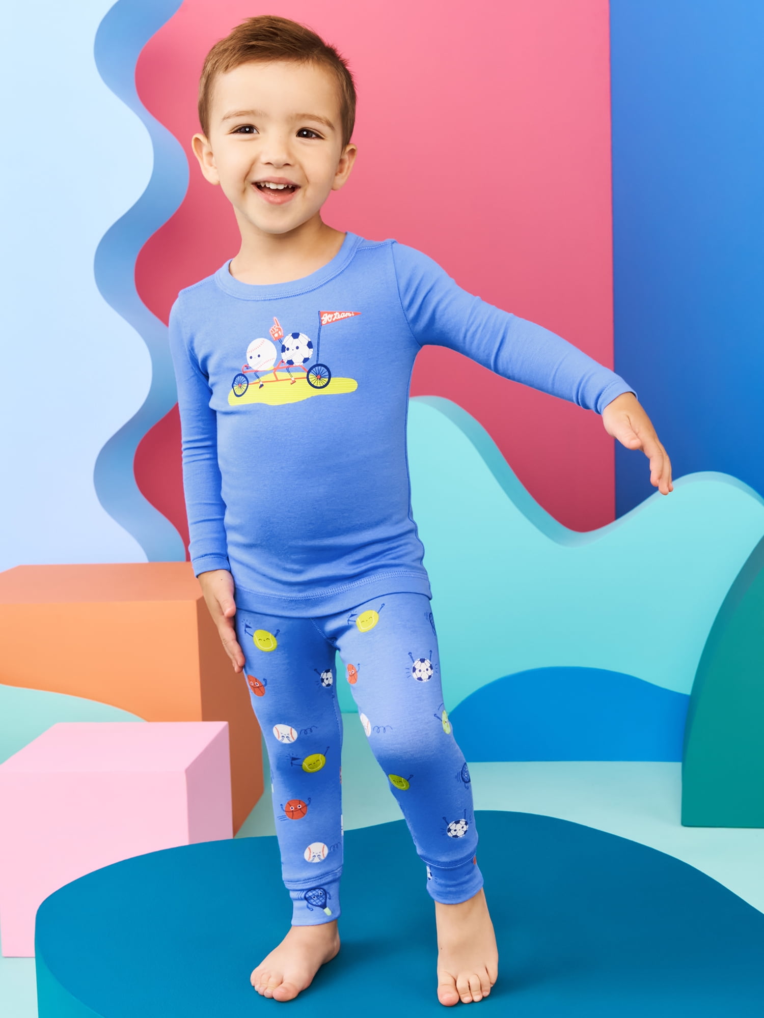 Garanimals Baby & Toddler Pajama Sets, 2-Piece & 6-Piece, Sizes 12M–6T