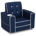 thumbnail image 1 of Silla tapizada Delta Children Chelsea con portavasos azul marino, 1 of 6