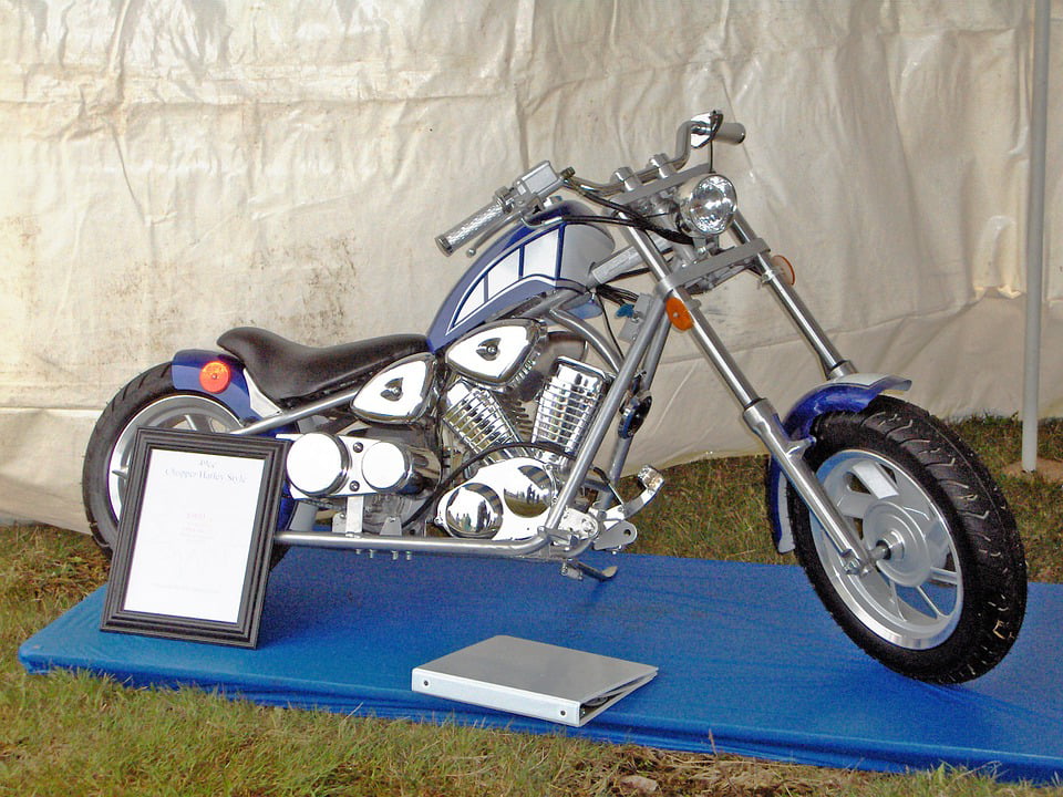 Motorbike V-twin Motorcycle Chopper Bike-20 Inch By 30 Inch Laminated Poste...