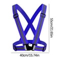 thumbnail image 2 of High Visibility Neon Reflective Vest for Running and Cycling Sports With Adjustable Belt for Enhanced Safety Outdoor Gear, 2 of 6