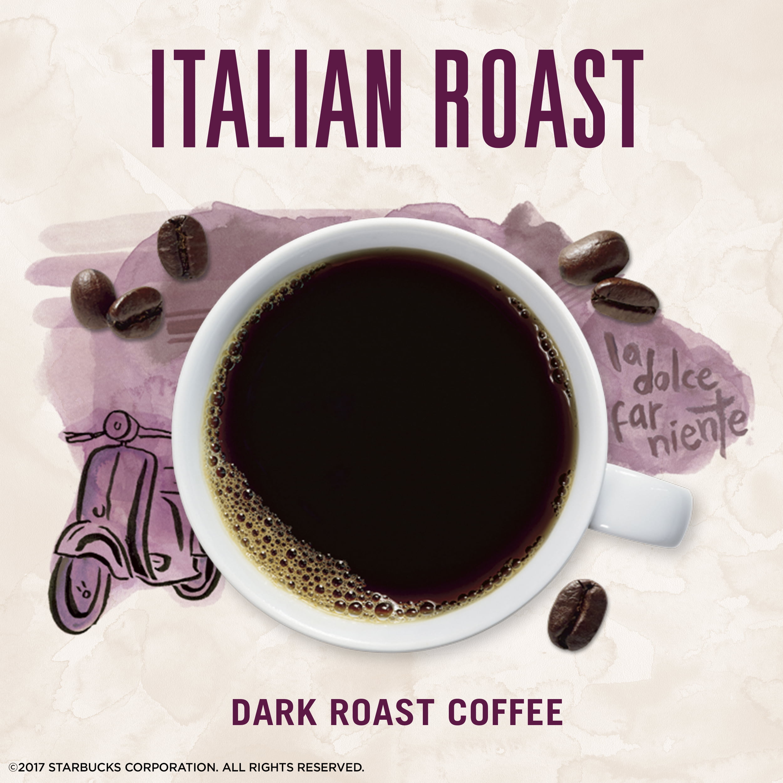 Starbucks Via Italian Roast, Dark Roast Instant Coffee Packets, 8 Count - image 2 of 7