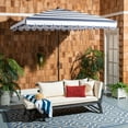 thumbnail image 2 of Safavieh Outdoor Collection 103.54 in Solid, Geometric Square Market Patio Umbrellas, UV Resistant, 2 of 6