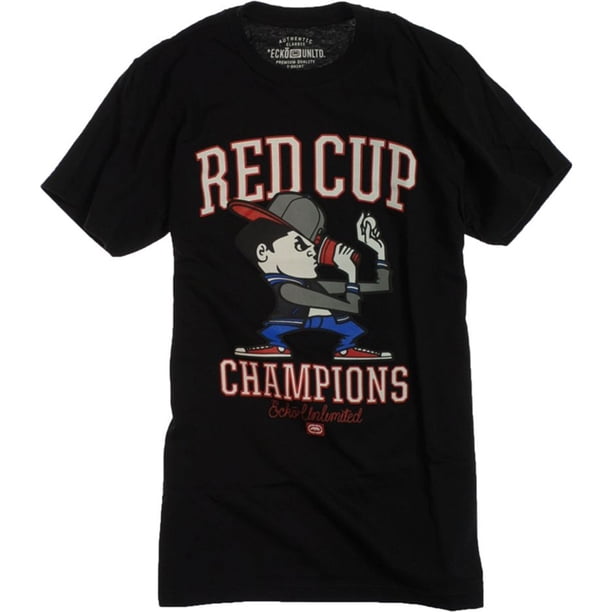 Ecko Unltd. Camiseta gráfica The Champ para hombre, negra, XXX-Large