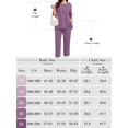 thumbnail image 5 of SHOWMALL Plus Size Postpartum Lounge Set for Women Loose Fit Maternity 2 Piece Outfits with Pockets High Low Purple Gray 5X, 5 of 9