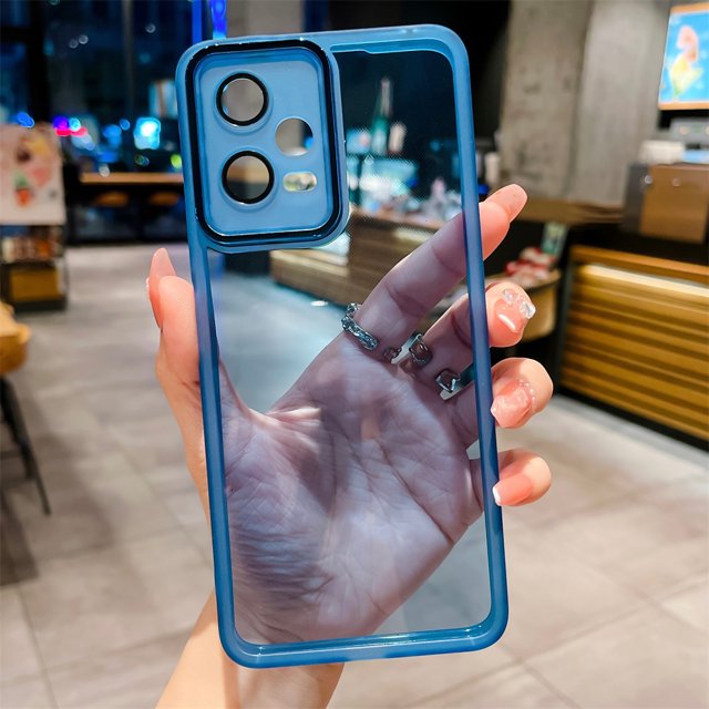 Silicone Case For Redmi Note12 4G Note12 5G Note 12 Pro 5G Transparent Camera Protective Case