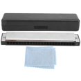 thumbnail image 1 of 24 Hole Harmonica, C Tuning, Octave, Popular Musical Instrument for Beginners, 1 of 1