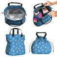 thumbnail image 2 of Pioneer Flower Floral Print Pattern Drawstring Lunch Bag Women - Drawstring Lunch Bag Insulated for Work Office - Stain-Resistant Large Lunchbags for Women with Multi-Pockets, 2 of 6