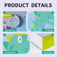 thumbnail image 3 of 15.7" Large Happy Birthday Gift Bag for Kids with Greeting Card Tissue Paper Sticker Dinosaur 3D Making Glitter Gift Wrap Bags for 3st Birthday Boys Baby Shower Celebration Kid Dinosaur Party, 3 of 4