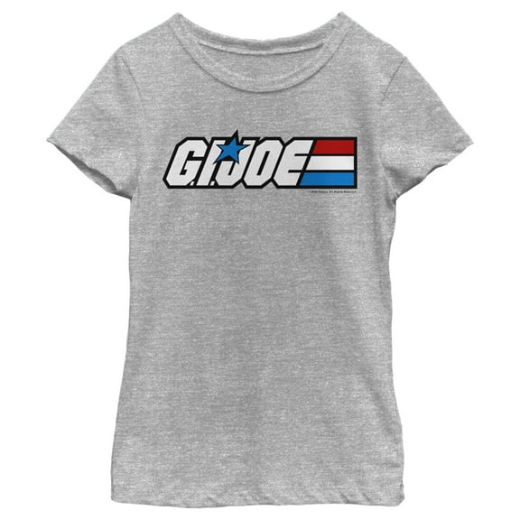 Girl's GI Joe Classic Logo  Graphic Tee Athletic Heather X Large