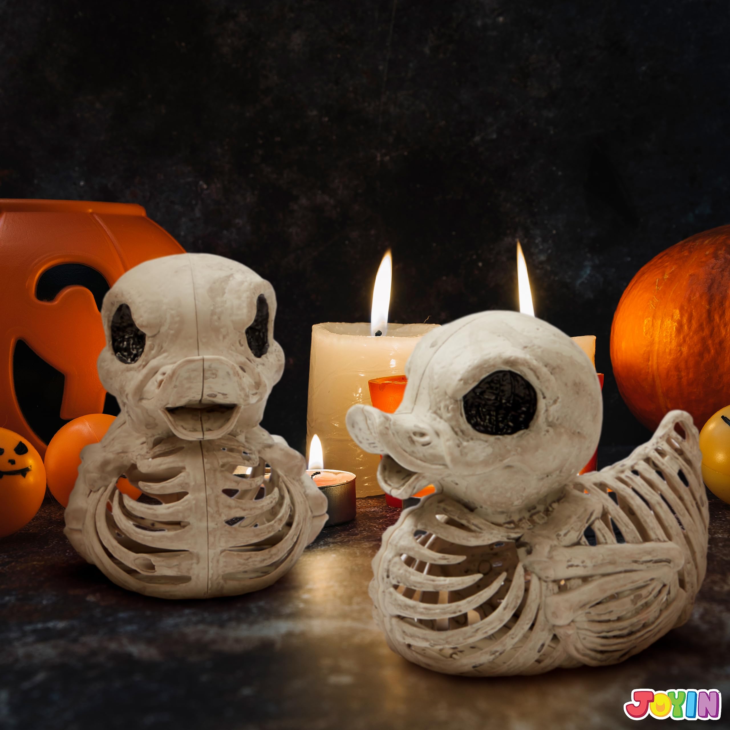 Joyfy Duck Skeleton Halloween Decoration 2-Pack photo 2