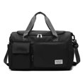 thumbnail image 3 of Bolsa De Gimnasio Oxford Gym Bag Dry Wet Separation Bolso de fin de semana de viaje de gran capacidad (negro) Hugtrwg Para Estrenar, 3 of 7