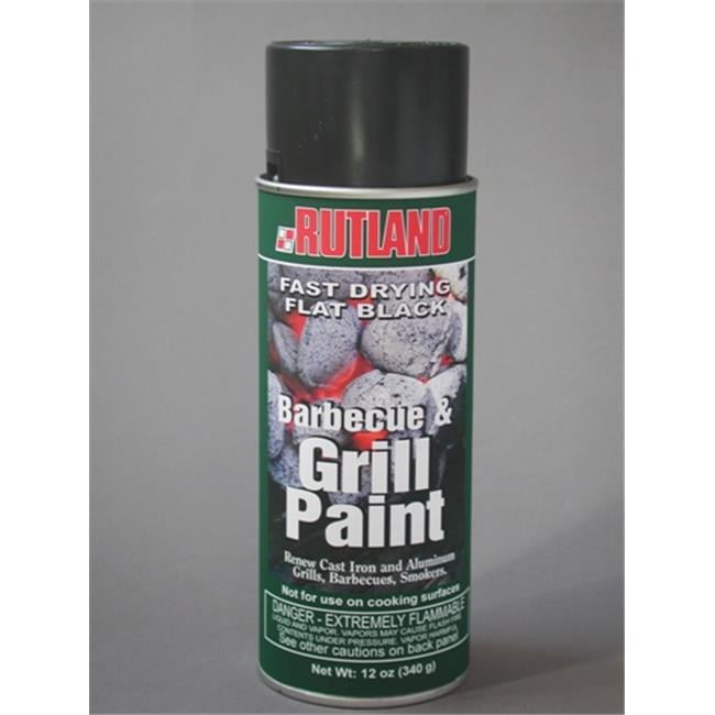 Rutland Hearth Products 710 Grill Black HighHeat Sprayon Paint 800