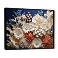 thumbnail image 2 of Designart "Serene Blue And Creamy Deep Marine Views" Coastal Coral Under Water Floater Framed Canvas Prints, 2 of 5