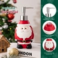 thumbnail image 5 of Siaomo Christmas Soap Dispenser,Resin Soap Bottle with Lotion Pump,Countertop Soap Dispenser for Bathroom Kitchen,Holiday Inspired Bathroom Decor (Jolly Santa -Red), 5 of 8