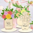 thumbnail image 3 of 6 Piece Day Craft DIY Day For Mom Includes Blank Cards Wooden And Decorations., 3 of 4