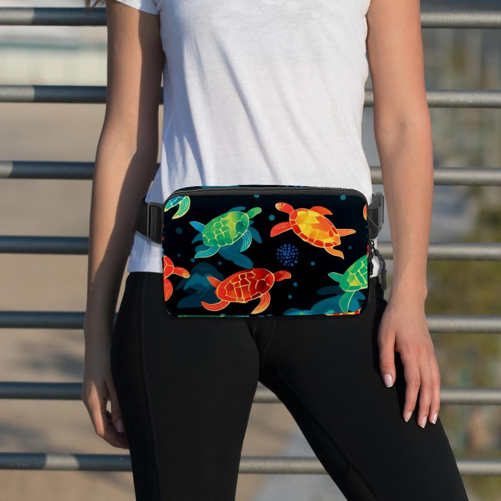 Sea turtles Lightweight Running Belt Waist Bag with Extension Strap and Money Belt - Unisex