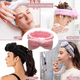 thumbnail image 5 of Diademas de belleza para mujer, extra suaves y ultra absorbentes, cómodas para lavar maquillaje, ducha, cuidado de la piel, Spa, banda gruesa para el cabello para niñas, 5 of 5