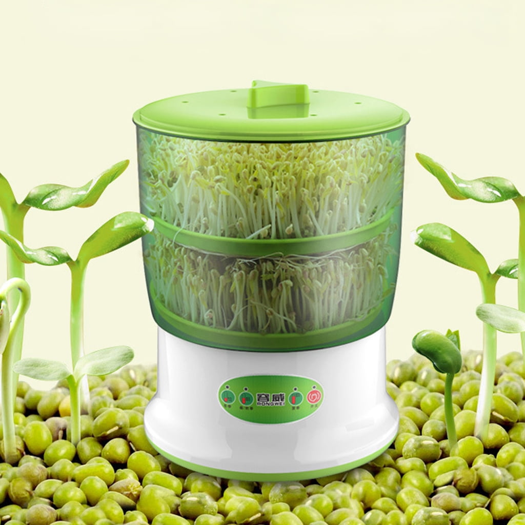 220V Auto Household 2 Layers Bean Seed Cereal Sprouts Machine Large Capacity Hot 