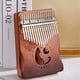 thumbnail image 5 of Piano de pulgar profesional Kalimba, chapa de madera maciza, teclado de 17/21 teclas, instrumento Musical, regalo de Navidad, 5 of 5