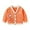 Orange, variant on lnmuld Kids Jacket Stylish Girls Knitwear Outerwear for Spring and Autumn Seasons Comfortable Baby Cardigan and Coats for Children Solid Color Size:4-5 Years