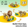 thumbnail image 3 of LEGO Creator 3 in 1 Wild Animals: Majestic Lion - Building Toy for Boys & Girls, Ages 9+ - Kids Bedroom or Desk Decor - Lion Toy with 3 Building Options - Gift for Birthdays - 31386, 3 of 7