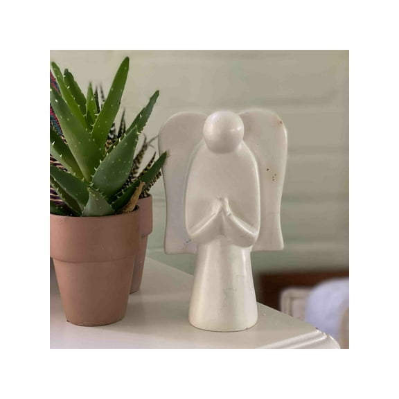Global Crafts Natural Angel Soapstone Sculpture