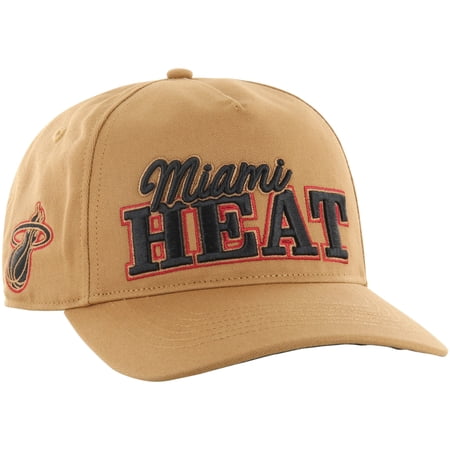 Men s 47 Tan Miami Heat Barnes Hitch Adjustable Hat